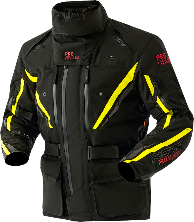Rst Paragon D30 Jacket — Black/Fluorescent Yellow