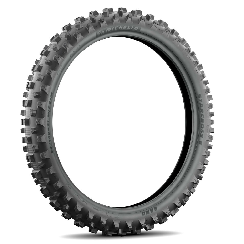 MICHELIN TIRE STARCROSS 6 SAND FRONT 80/100-21 51M BIAS TT