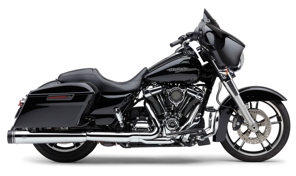 COBRA 4.5" GROOVE TIP SLIP-ON CHROME FLH/FLT 17-22