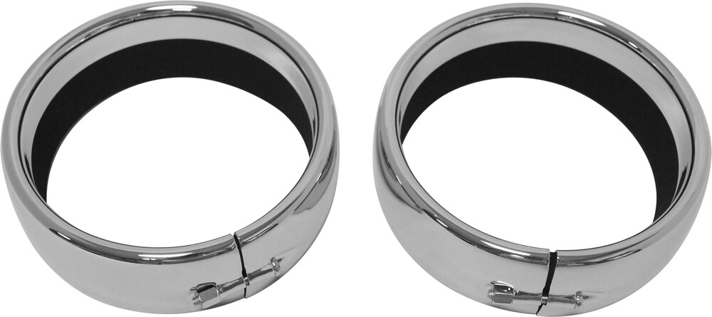 HARDDRIVE PASSING LAMP TRIM RINGS CHROME