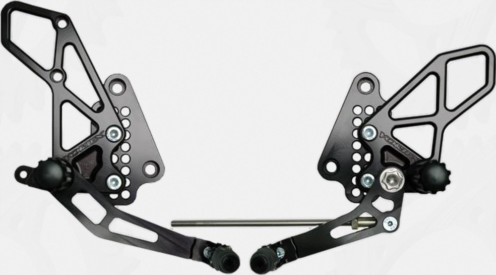 VORTEX REAR SET COMPLETE BLK SUZ