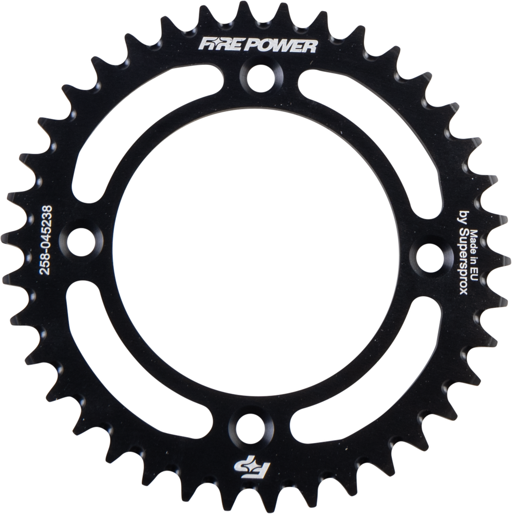 FIRE POWER REAR SPROCKET ALUMINUM 38T BLK