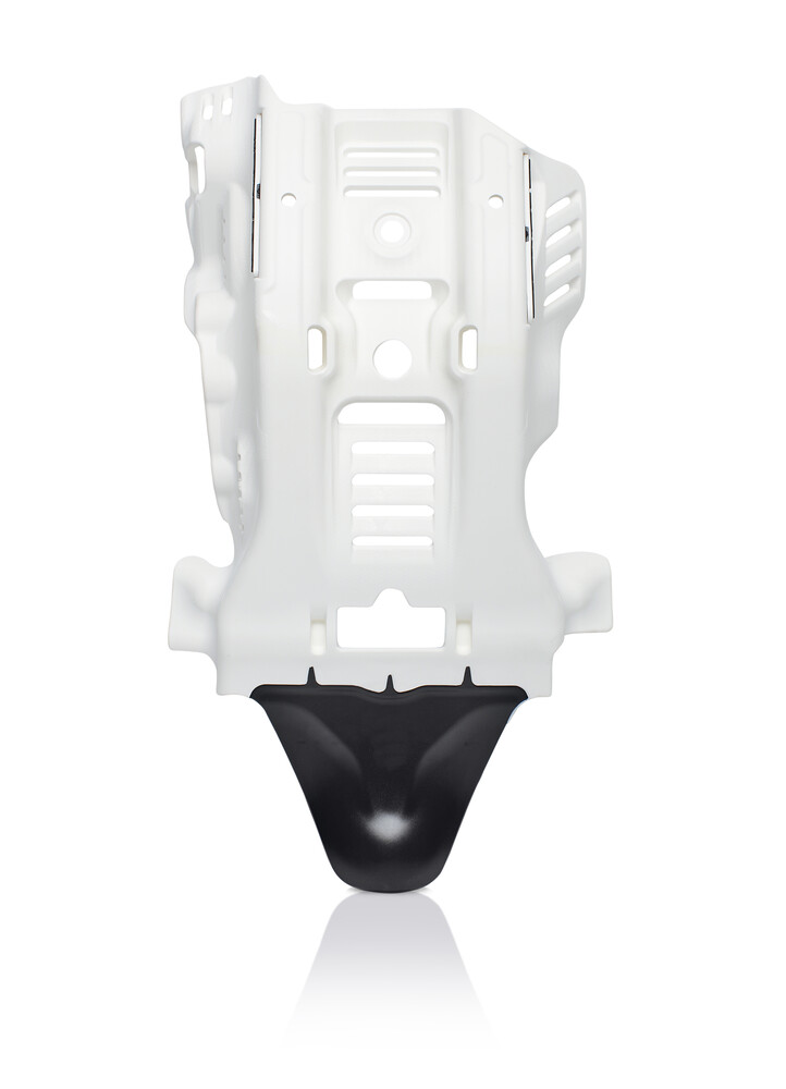 ACERBIS SKID PLATE W/LINKAGE GUARD WHITE/BLACK