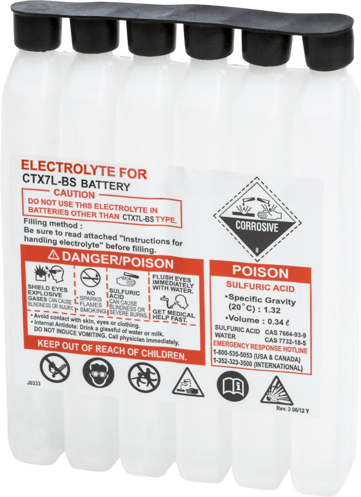 FIRE POWER SEALED BATTERY ELECTROLYTE PACK 336CC
