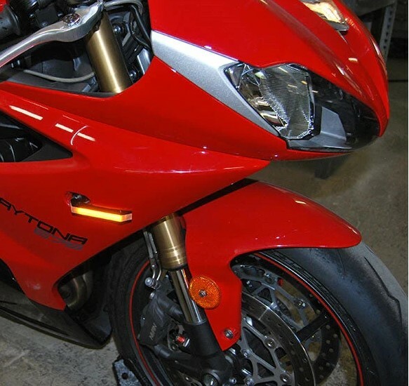 New Rage Cycles LED Front Turn Signals Triumph Daytona 675 / R 2013-2019