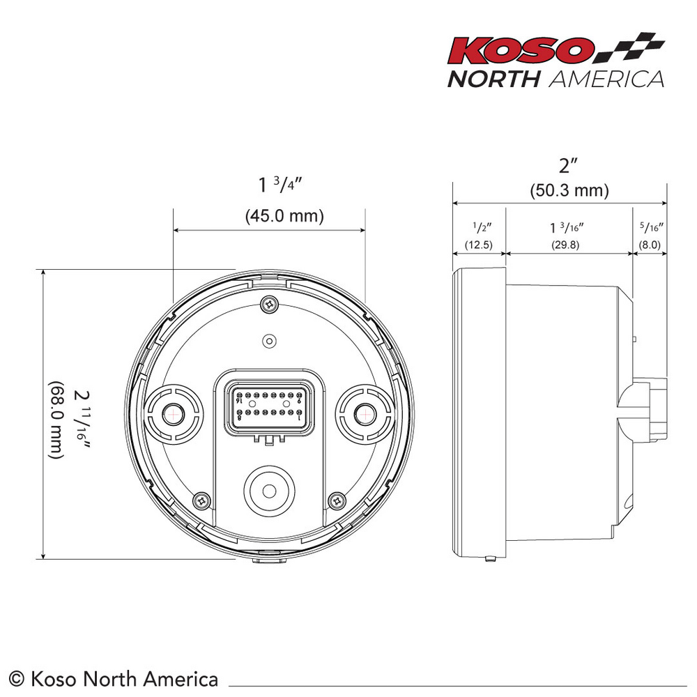 KOSO TNT-05S D60 SPEEDOMETER