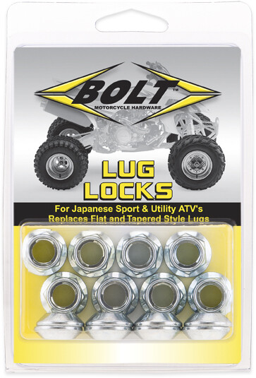 BOLT - 2005LUGS - Flange Lug Nut - Locking - Silver - 8-Pack image 4 of 4