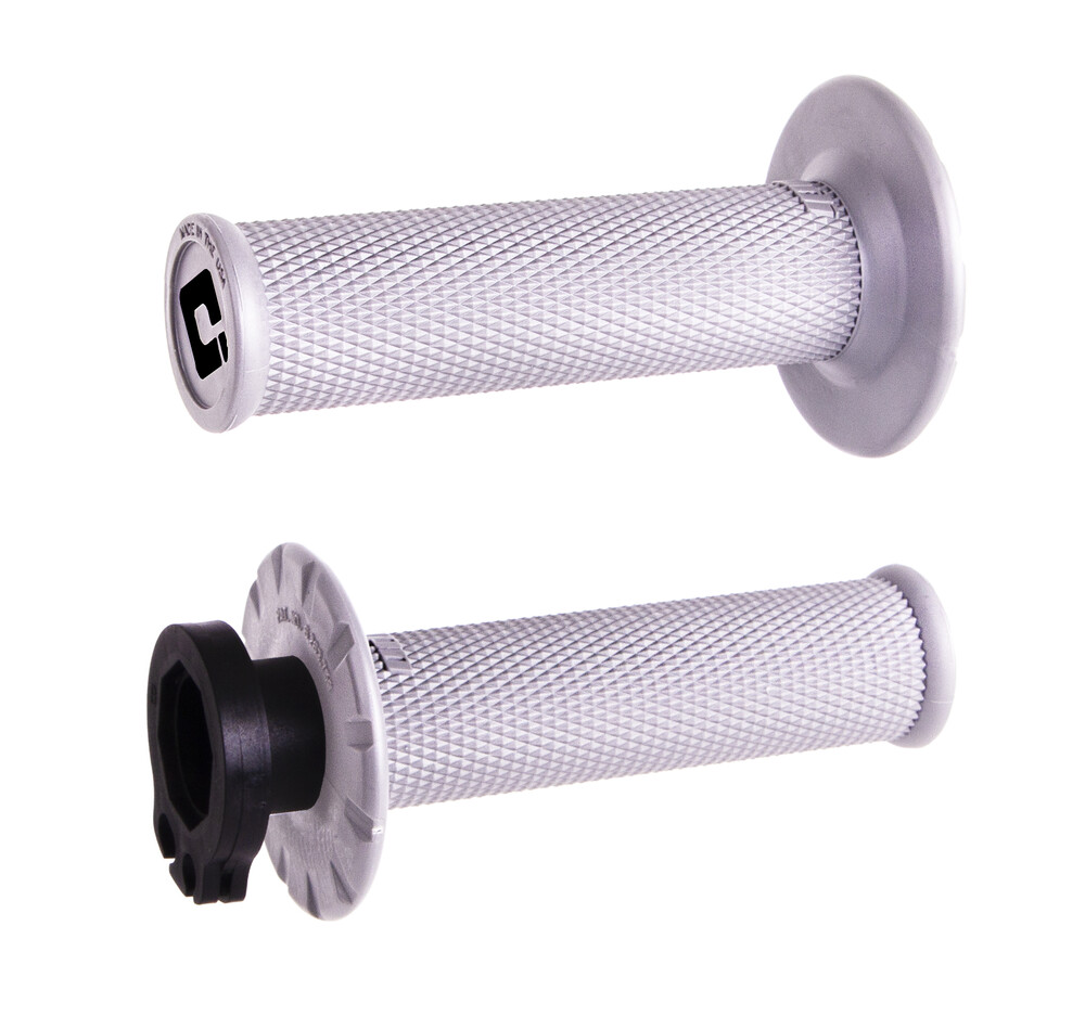 ODI MX V2 LOCK-ON GRIPS NO WAFFLE WHITE (PRO SOFT)