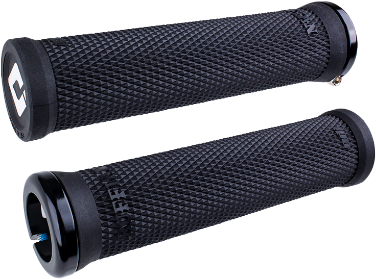ODI RUFFIAN V2.1 GRIPS 135MM BLK/BLK STNLS STEEL SCREWS