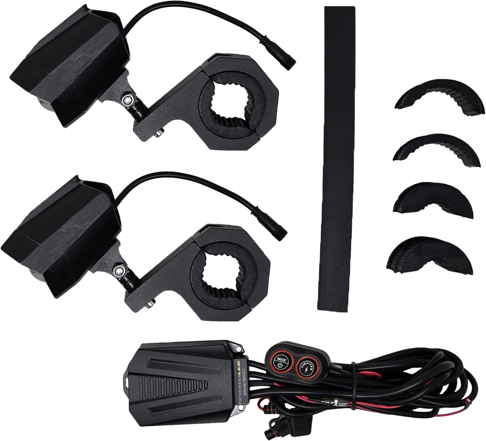 Pathfinder Dual Switchback Led Lights Black Wired Remote Pr