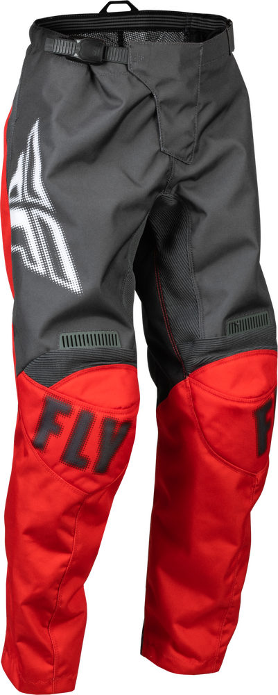 FLY RACING YOUTH F-16 PANTS GREY/RED SZ 22