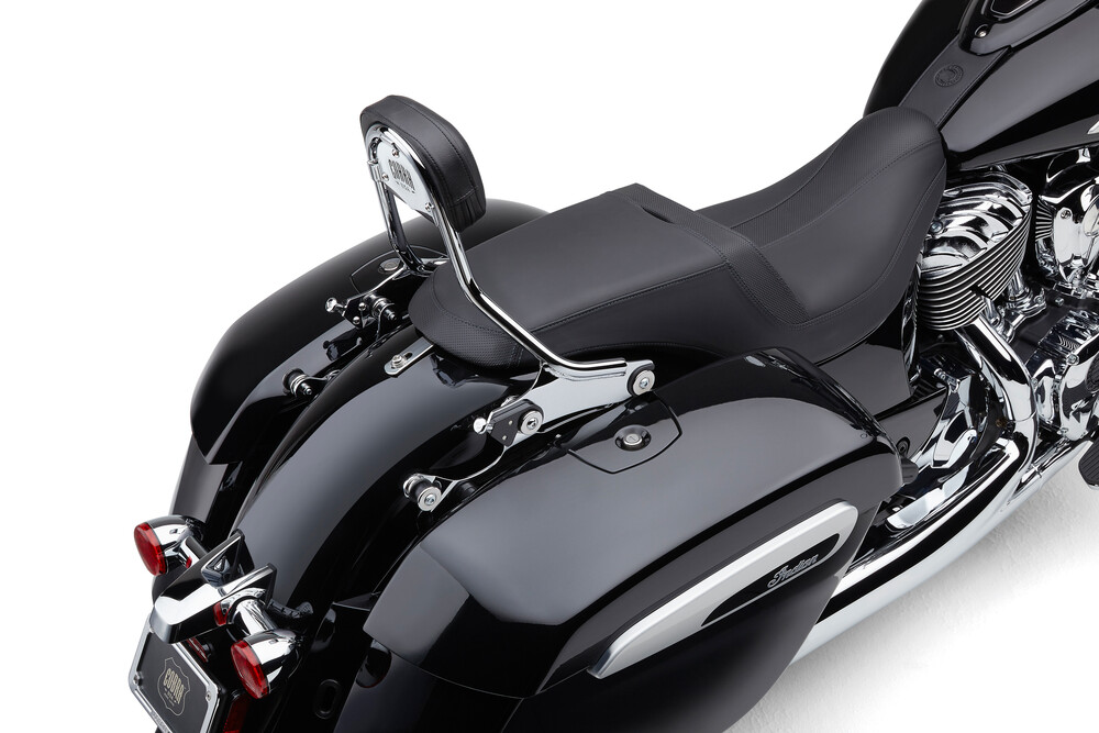 COBRA DETACH BACKREST-SHORT CHROME CHIEFTAIN 14-21