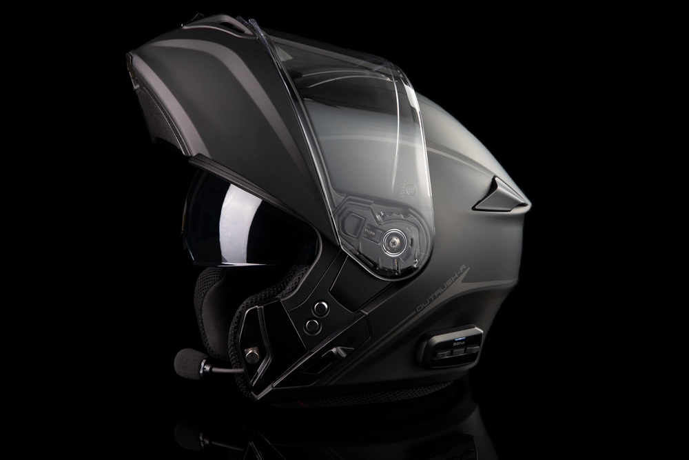 SENA OUTRUSH R FLIP-UP HELMET MATTE BLACK XL