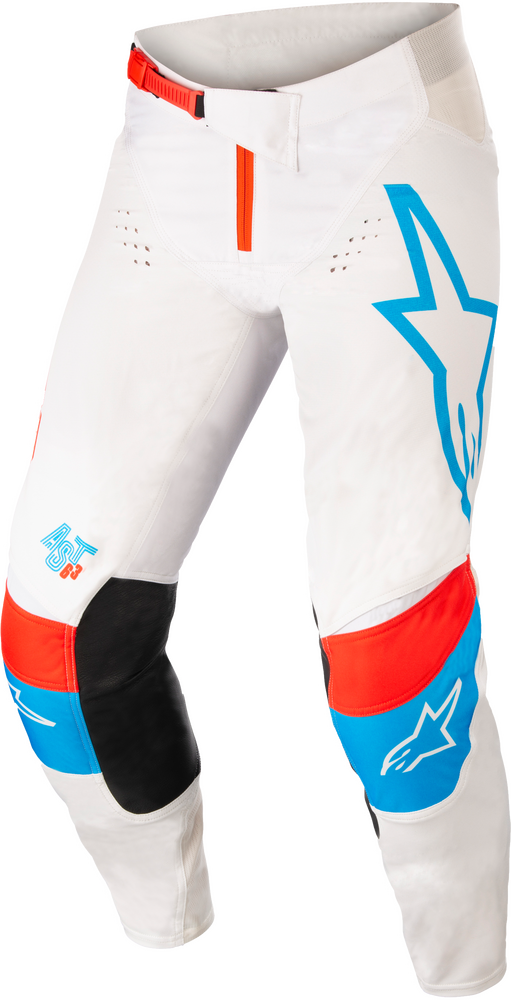 TECHSTAR QUADRO PANTS OFF WHT/BLU NEO/BRT RED SZ 30