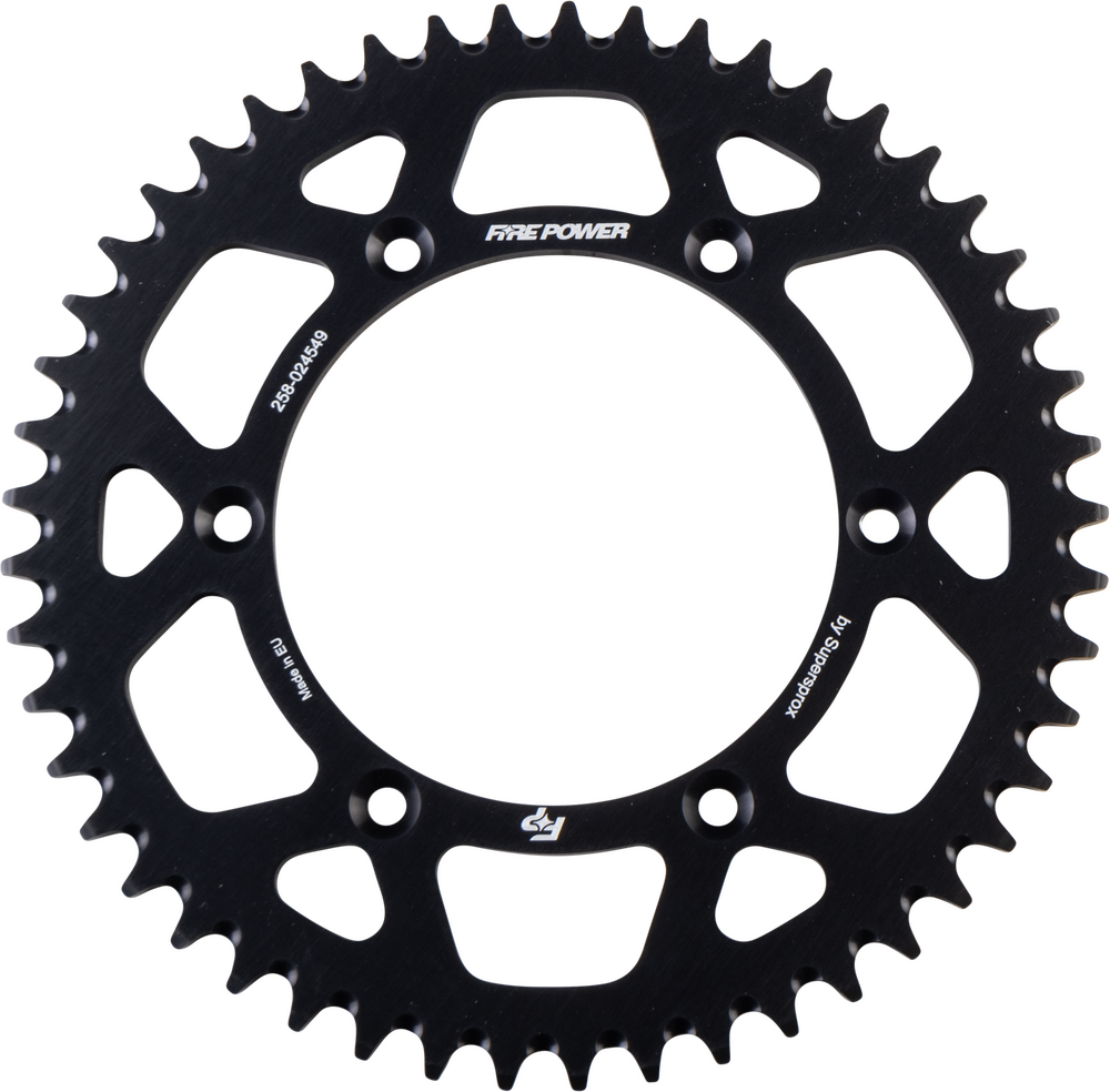 FIRE POWER REAR SPROCKET ALUMINUM 49T BLK
