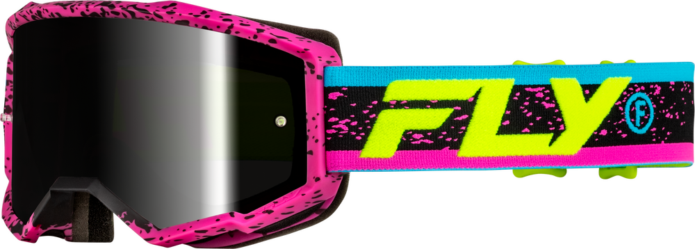 Fly Racing Zone Goggles (2025) — Pink/Black/Hi-Vis Yellow