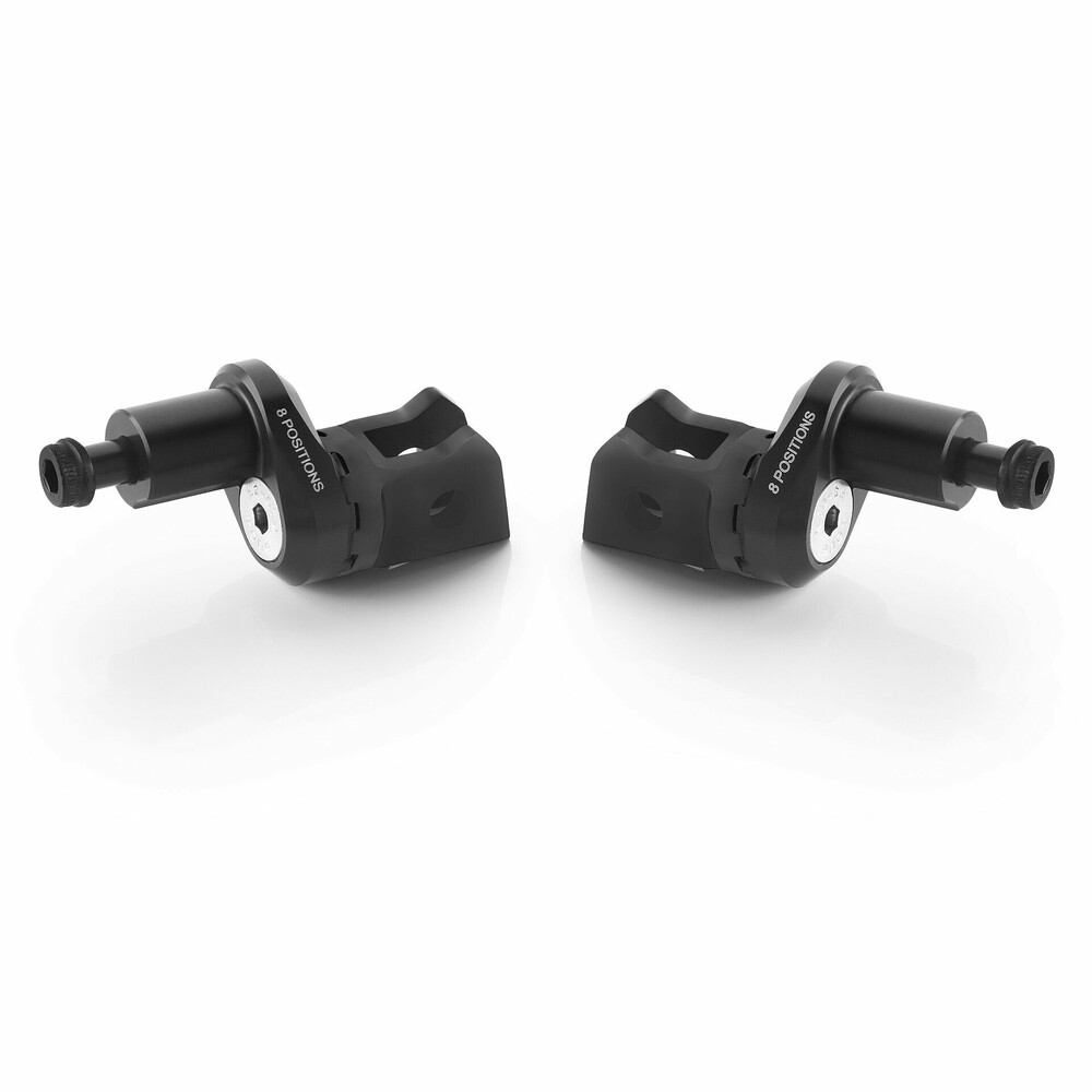 Rizoma Eccesntric Footpeg Mount Kit Rider Adjust Black Pr