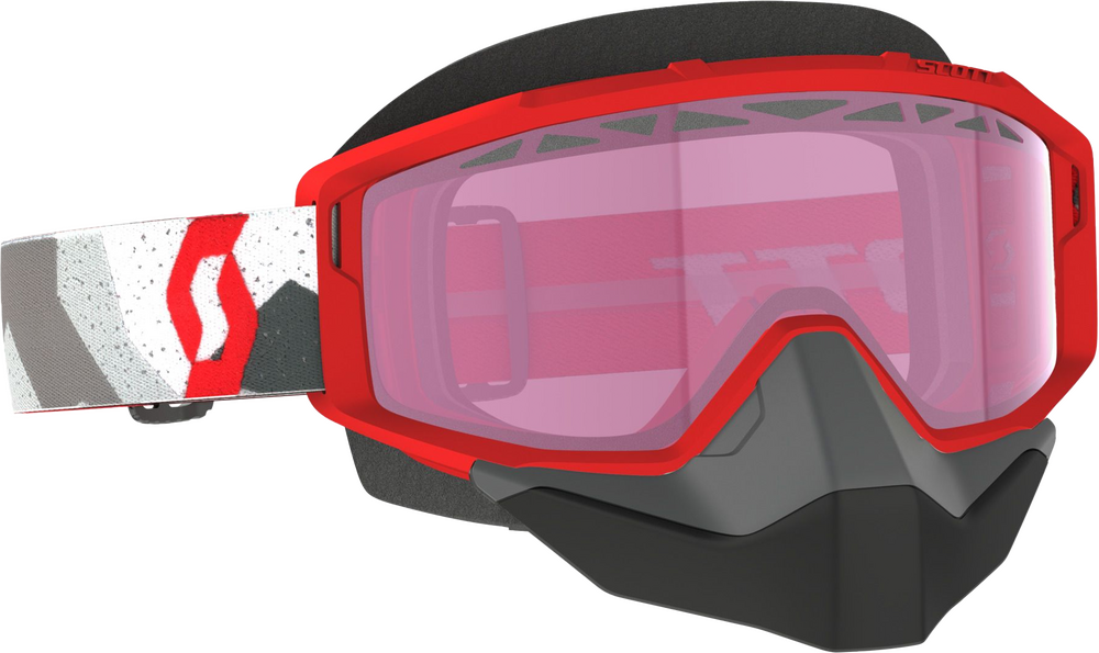 SCOTT PRIMAL SNOW CROSS GOGGLE CAMO WHITE/RED ROSE TINT