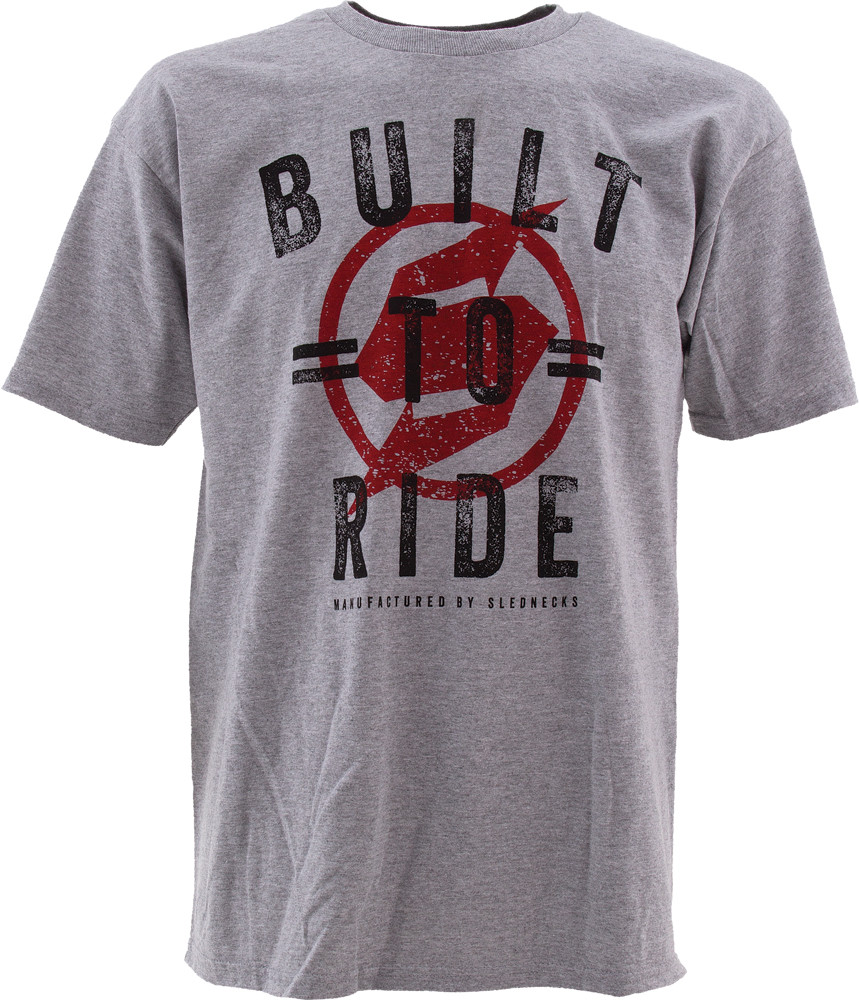 BUILT TO RIDE TEE GREY M