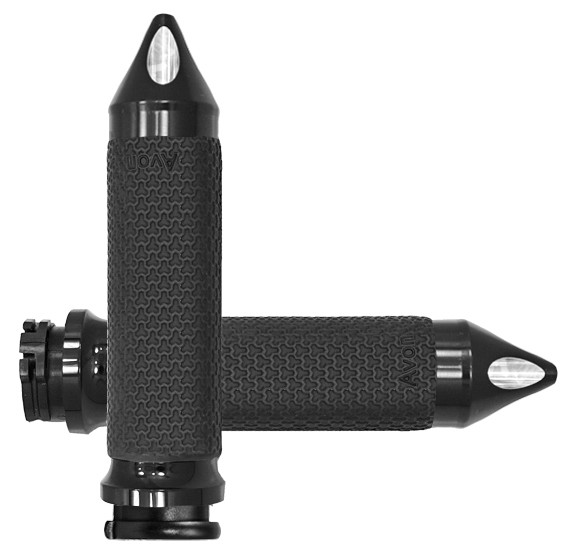 AVON CABLE THROTTLE MEMORY FOAM GRIP BLACK