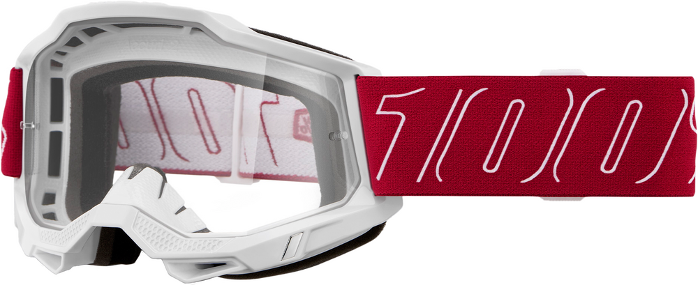 100-PERCENT ACCURI 2 GOGGLE REDLINE CLEAR LENS