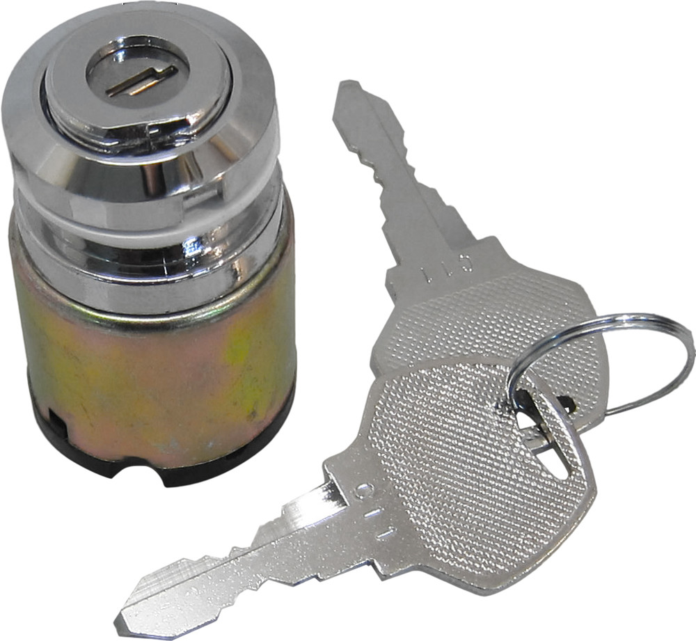 HARDDRIVE FLAT KEY IGNITION SWITCH CHROME