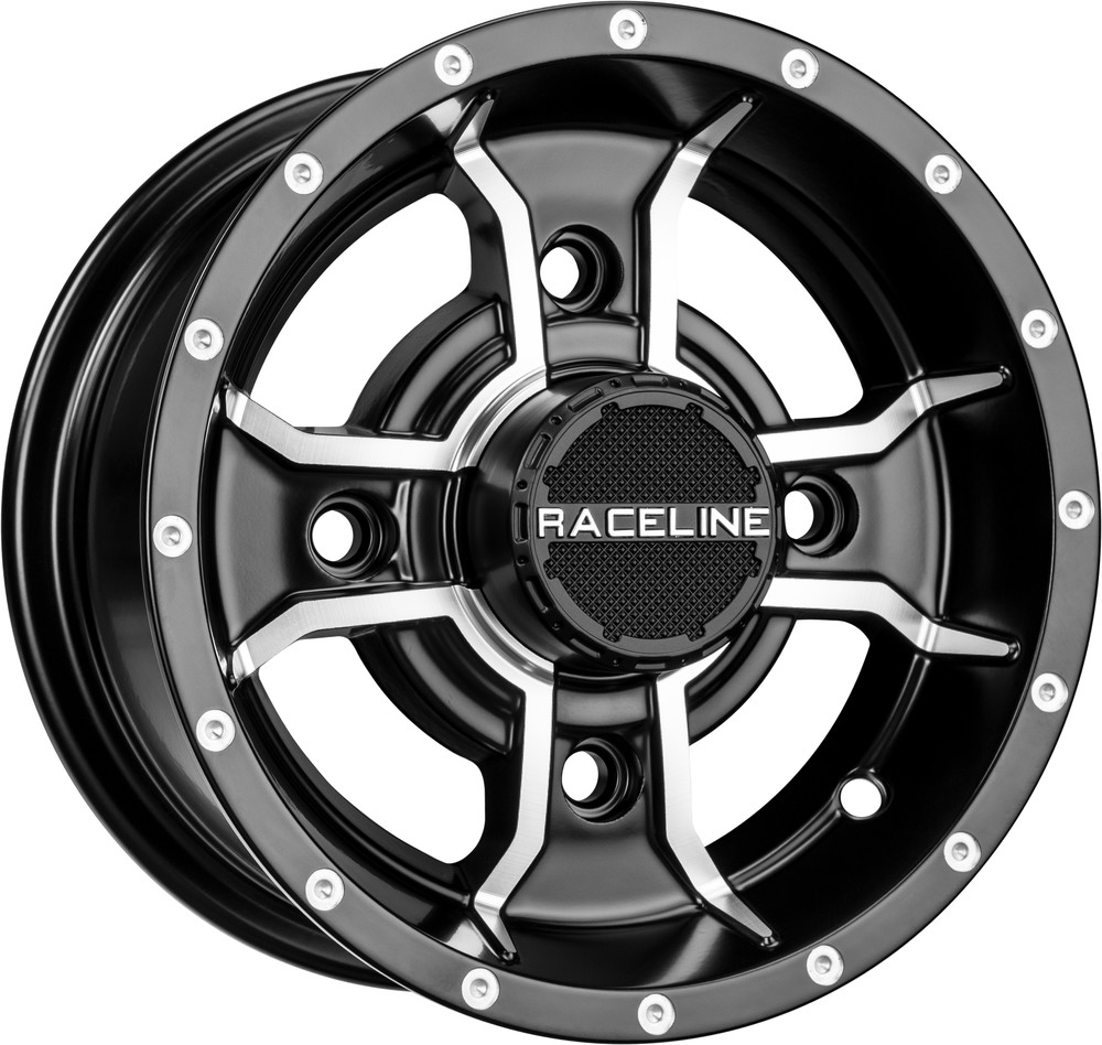 RACELINE MAMBA SPORT WHEEL 10X5 4/144 3+2 BLK/MACHINED