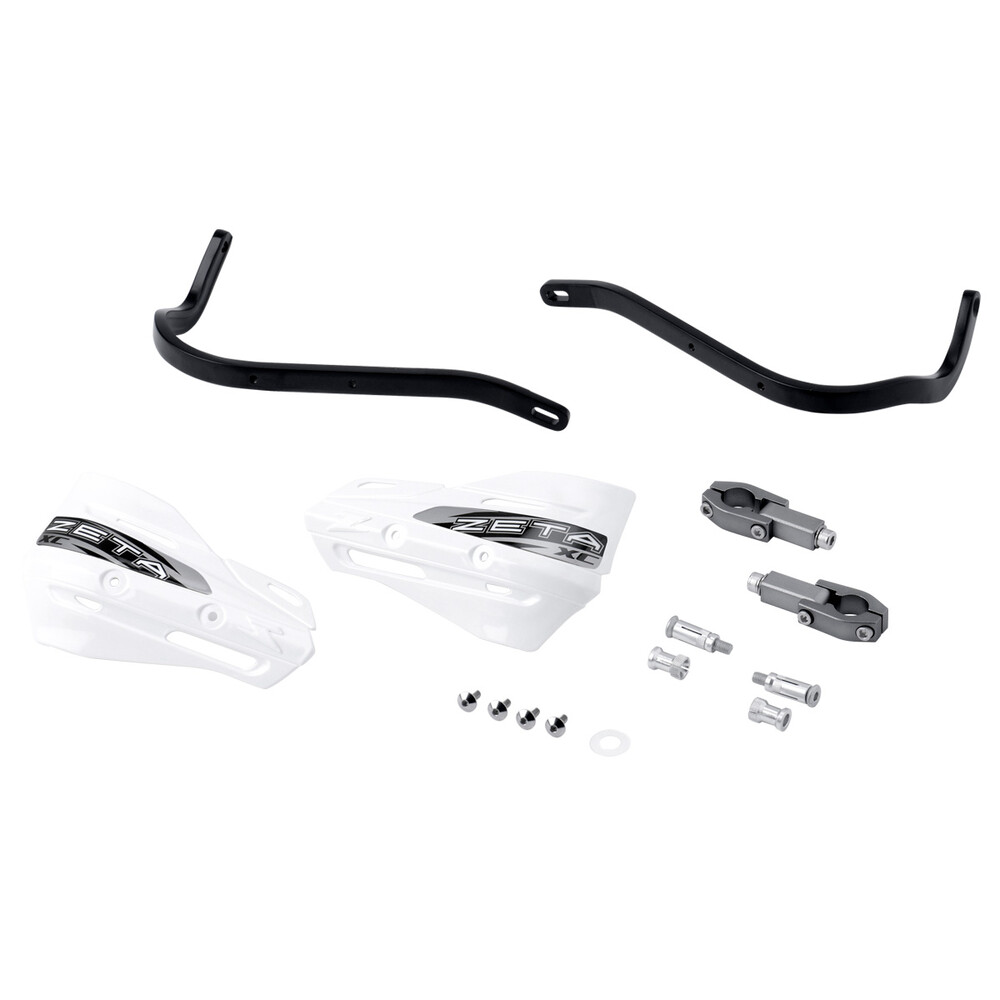 ZETA ARMOR HANDGUARD XC KIT FOR 22.2MM BAR BLACK/WHITE