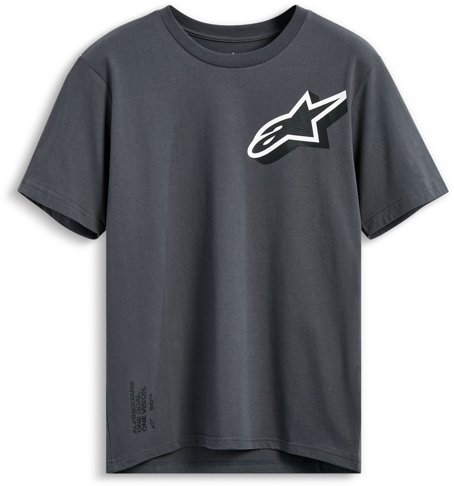SHADED SS CSF TEE CHARCOAL LG