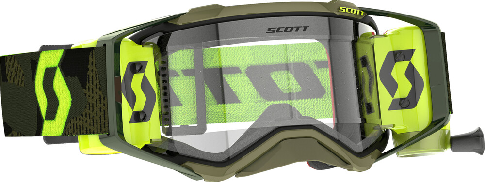 SCOTT PROSPECT SUPER WFS GOGGLE KAKI GRN/NEON YLW CLEAR WORKS