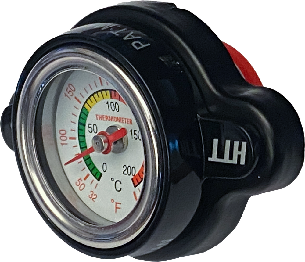 FIRE POWER RADIATOR CAP W/TEMPERATURE GAUGE - GAS/HUSQ/KTM
