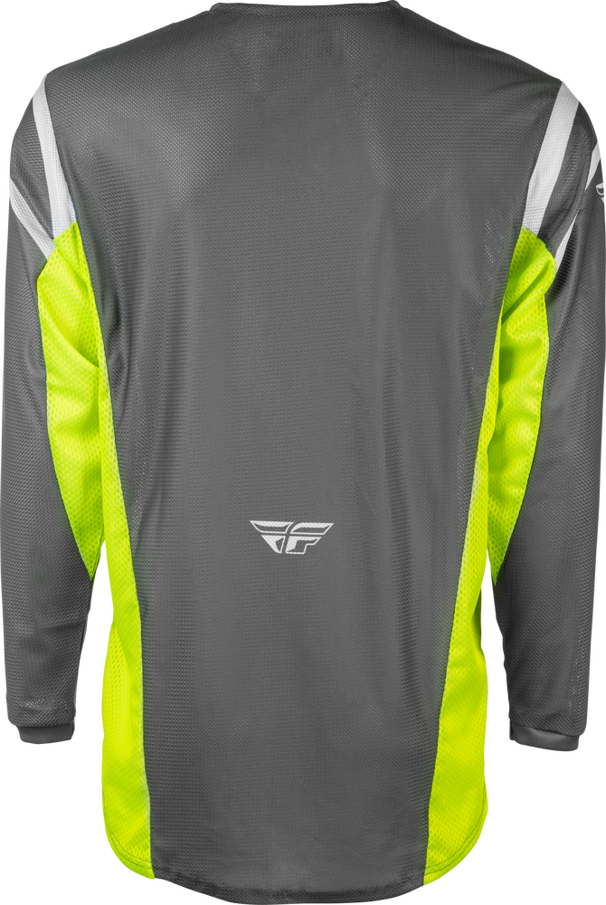FLY RACING KINETIC MESH CENTER JERSEY GREY/WHITE/HI-VIS MD