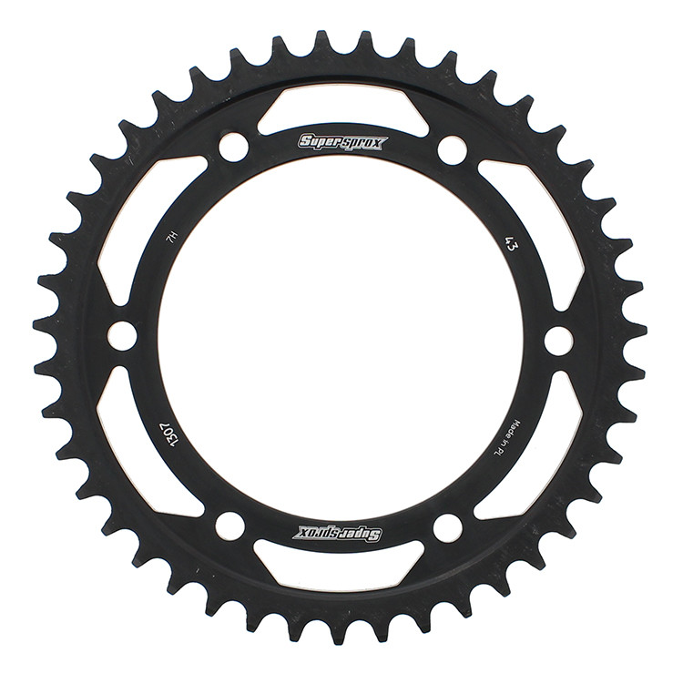 REAR SPROCKET STEEL 43T-525 BLK HON