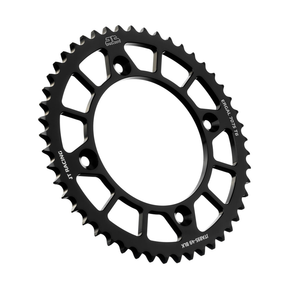 JT REAR RACELITE SPROCKET ALUM 49T-428 BLK HUSQ/KTM