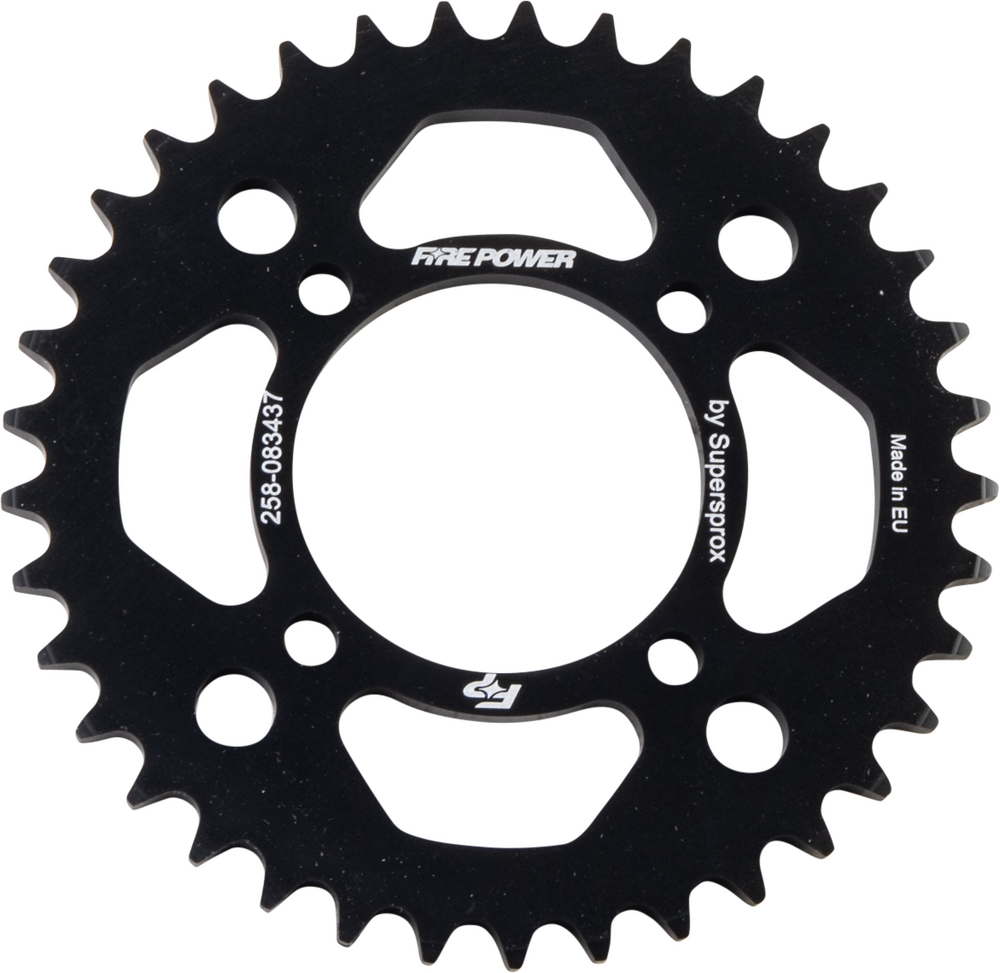 FIRE POWER REAR SPROCKET ALUMINUM 37T BLK