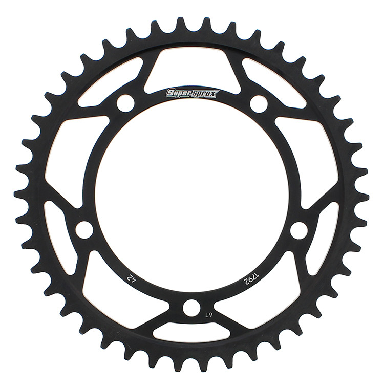 REAR SPROCKET STEEL 42T-525 BLK SUZ/TRI
