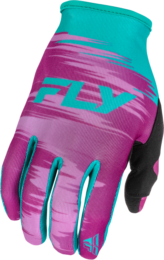 Fly Racing Girl's Lite Gloves (2026) — Pink/Turquoise
