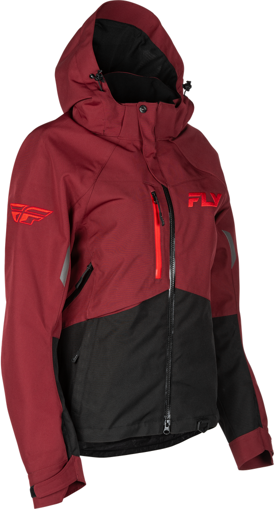 Fly Racing Women's Carbon Jacket (2026) — Merlot/Red