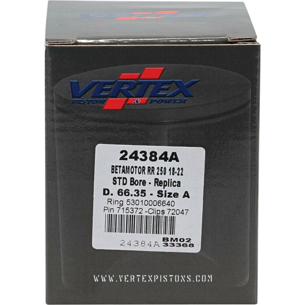 VERTEX PISTON KIT CAST 66.35/STD BETA