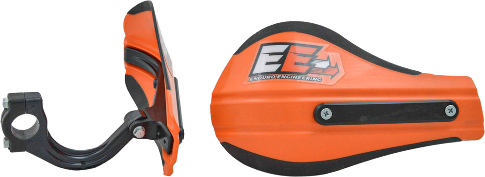 ENDURO ENGINEERING COMPOSITE MNT ROOST DEFLECTORS ORANGE W/MOUNTING HARDWARE
