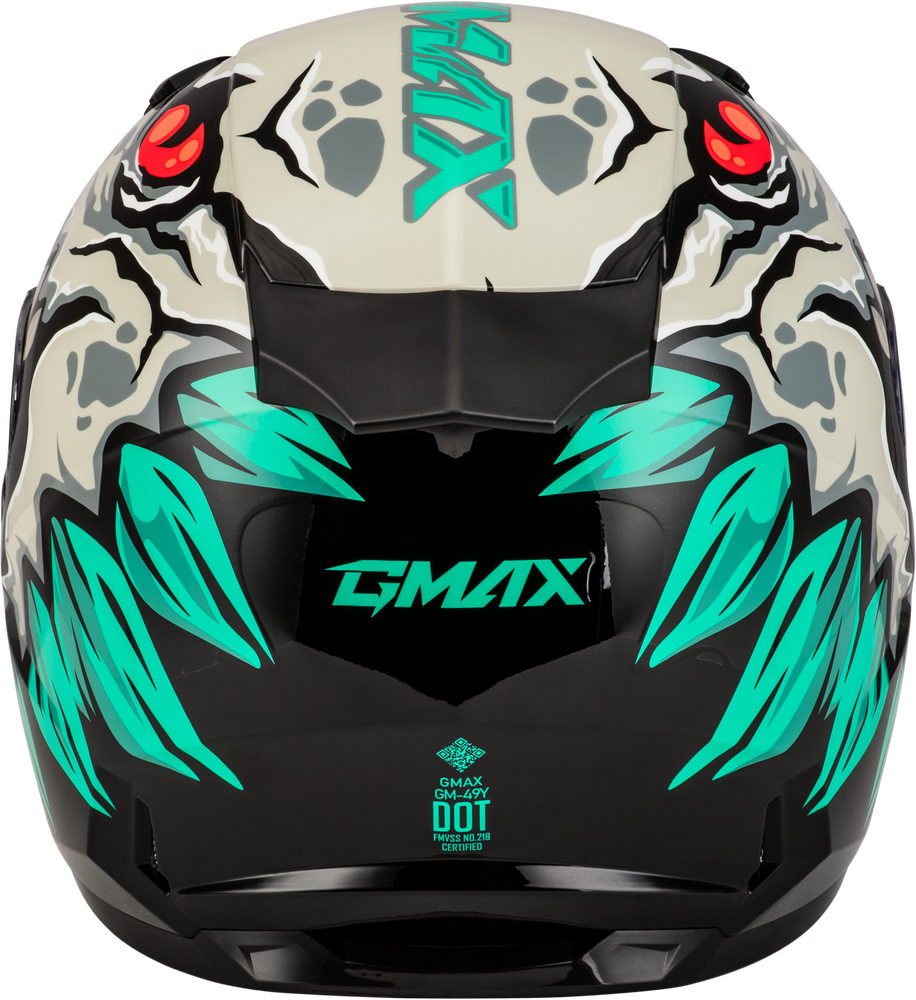 GMAX YOUTH GM-49Y DRAX SNOW HELMET SILVER YL