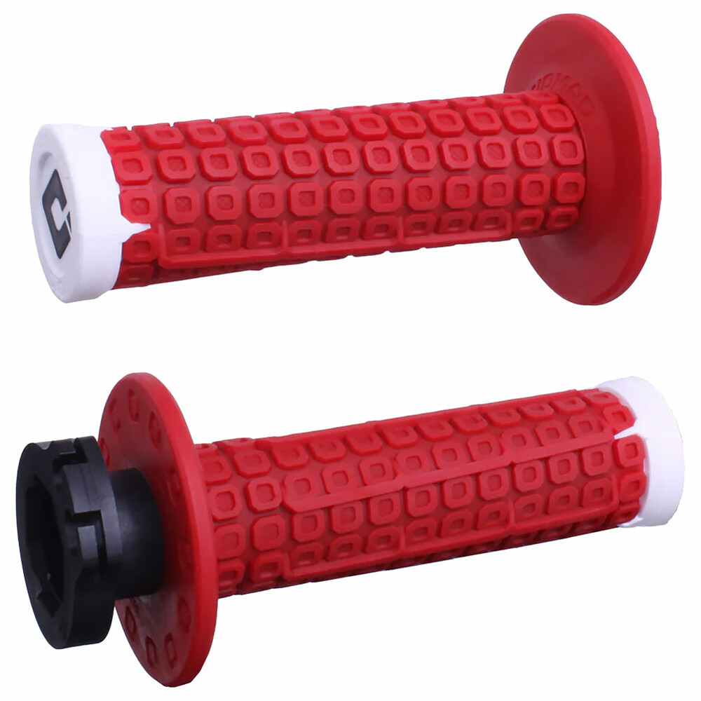 Odi Nomad Lock-On Off-Road Grip W/D30 Red/White/Silver