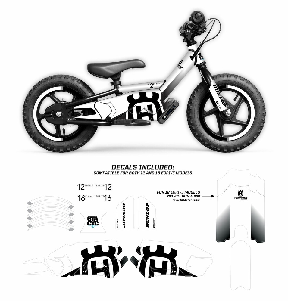 D-COR GRAPHIC KIT STACYC HUSKY GRAPHIC KIT STACYC 12" & 16"