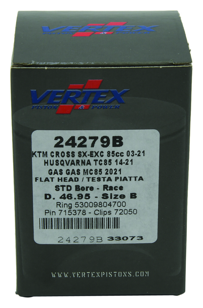VERTEX PISTON KIT CAST RACE 46.95/STD HUSQ/KTM