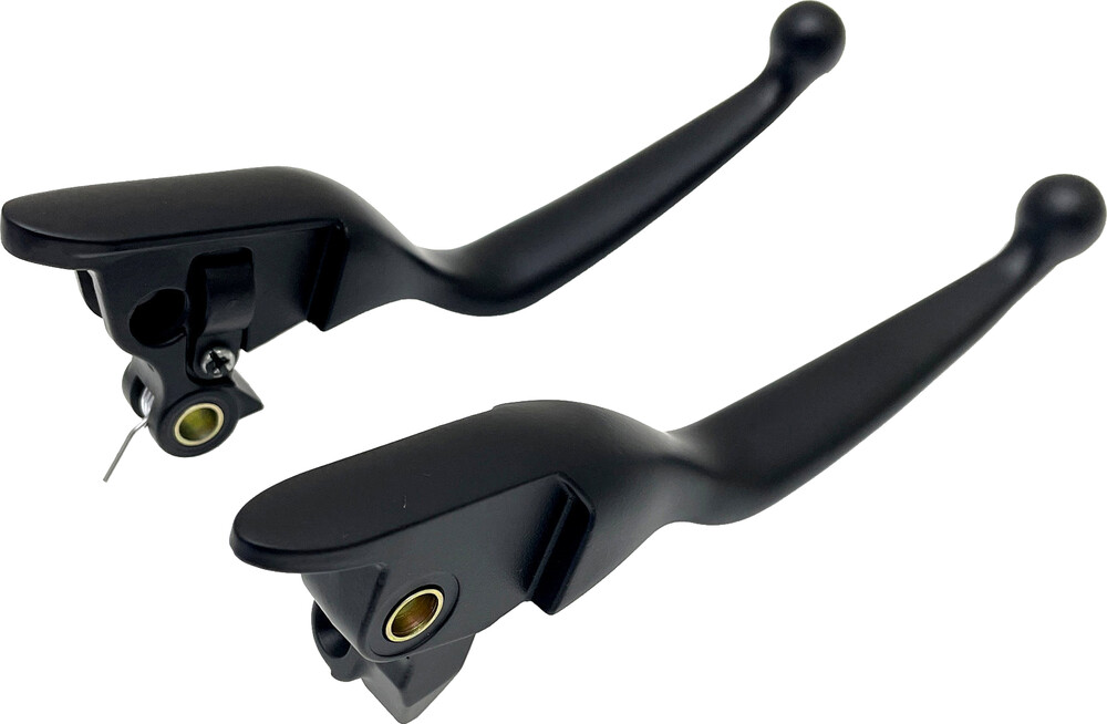 HARDDRIVE SMOOTH LEVER SET BLACK FLT `21-22 CBL CLUTCH