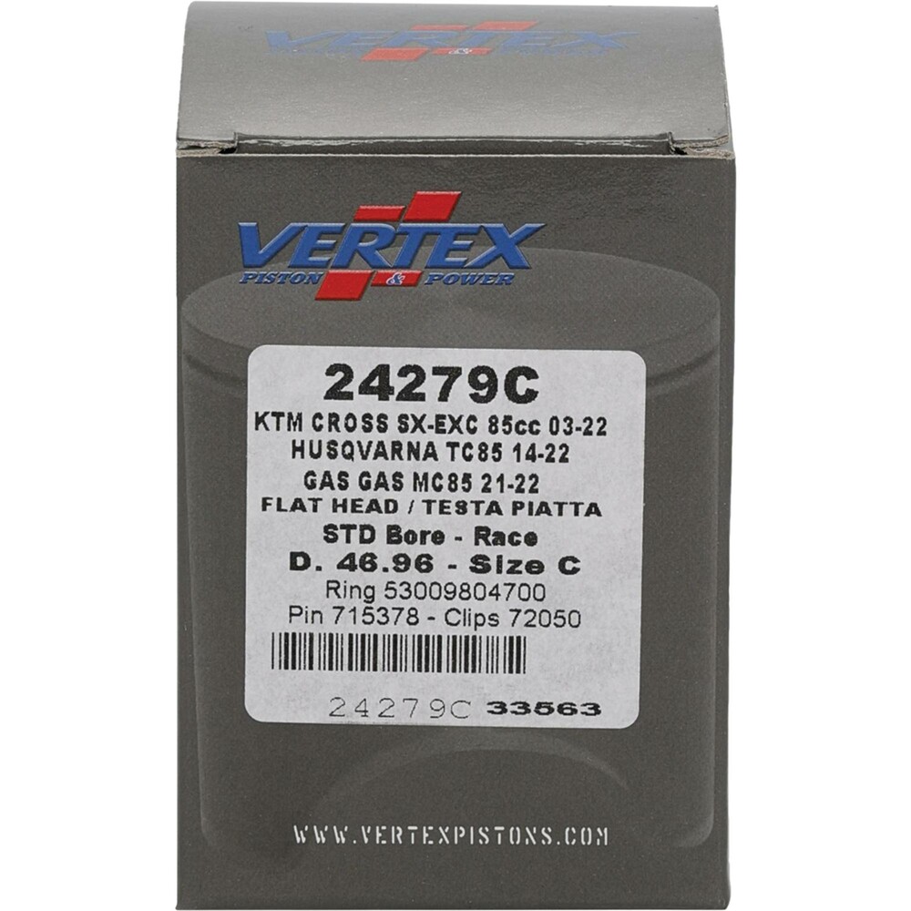VERTEX PISTON KIT CAST RACE 46.96/STD GAS/HUSQ/KTM