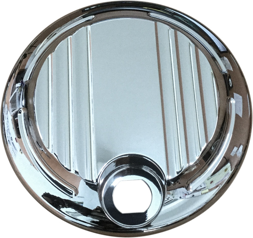 BILLET FUEL DOOR CHROME FLH/FLT 08-22