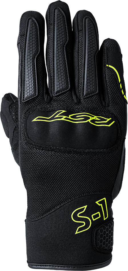 Rst S1 Mesh CE Glove — Black/Fluorescent Yellow