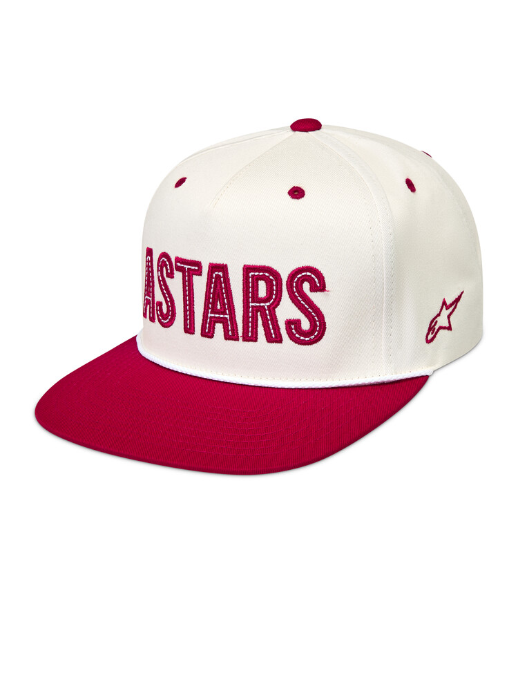 Alpinestars Stadium Snapback Hat Off White/Red