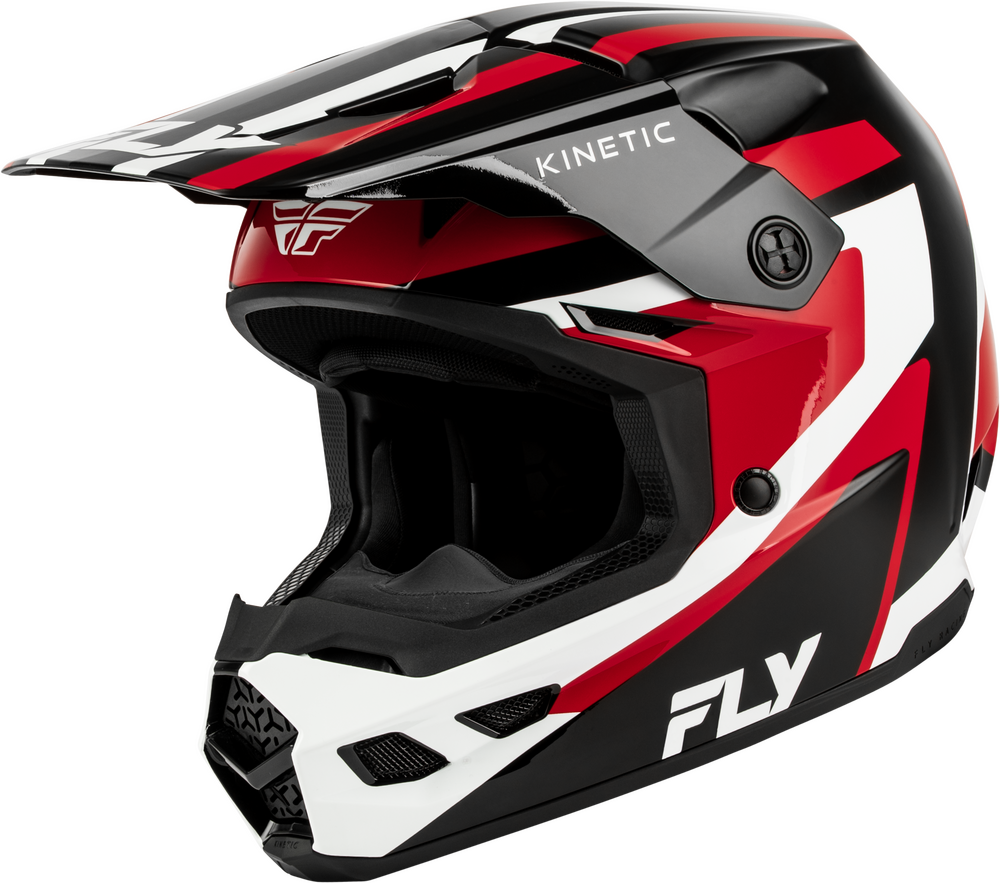 Fly Racing Kinetic Sync Cold Weather Helmet (2027) — Black/Red/White